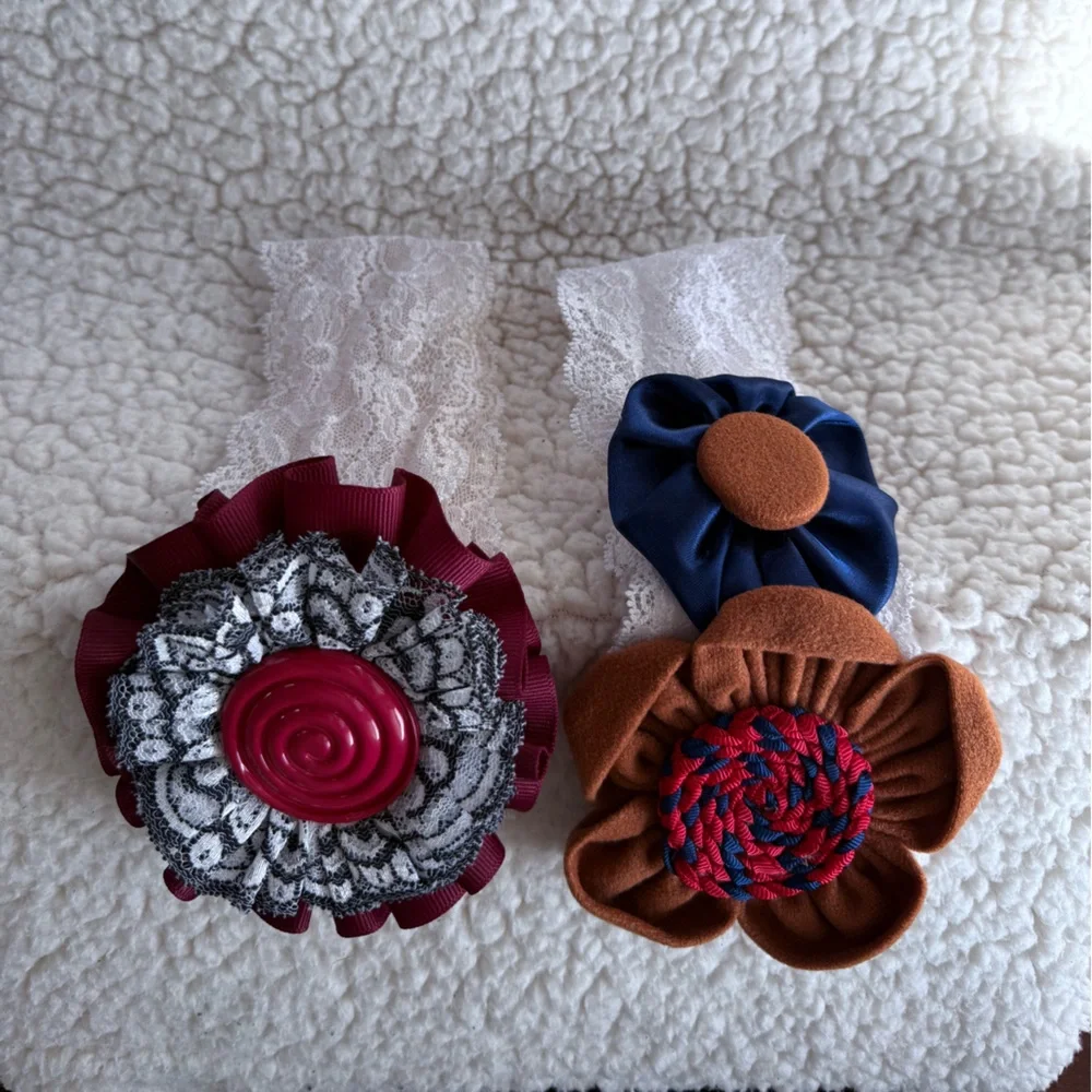 Lace Handmade with Floral Accents